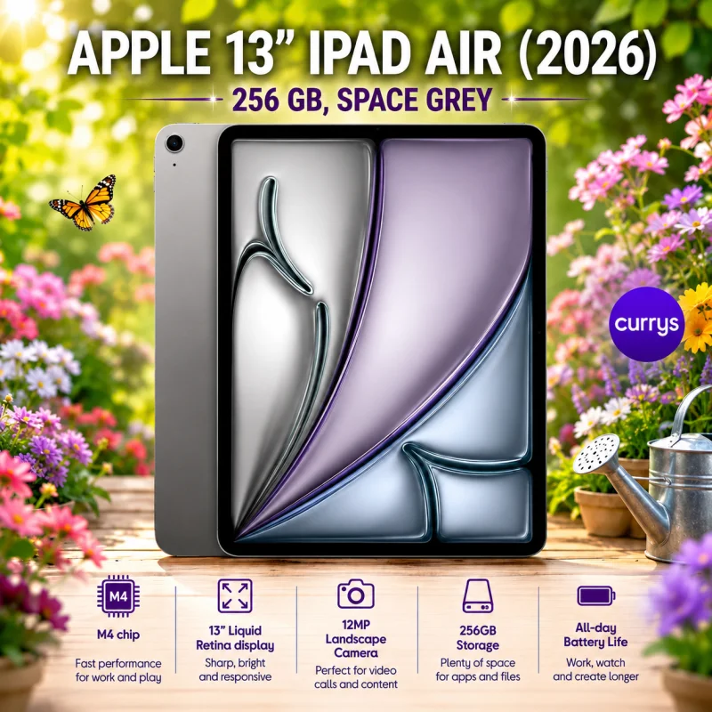 APPLE 13″ IPAD AIR (2026) – 256 GB, SPACE GREY