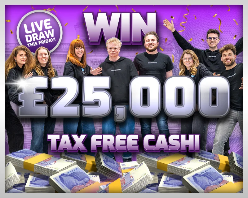 Win £25,000 Tax Free Cash!!