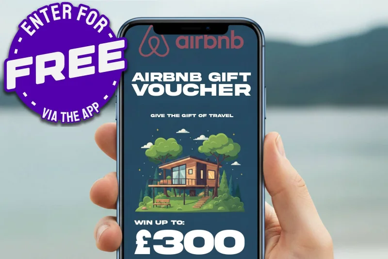 FREE: £100 AirBNB Voucher (Prize Tripled Over £1 Spend)