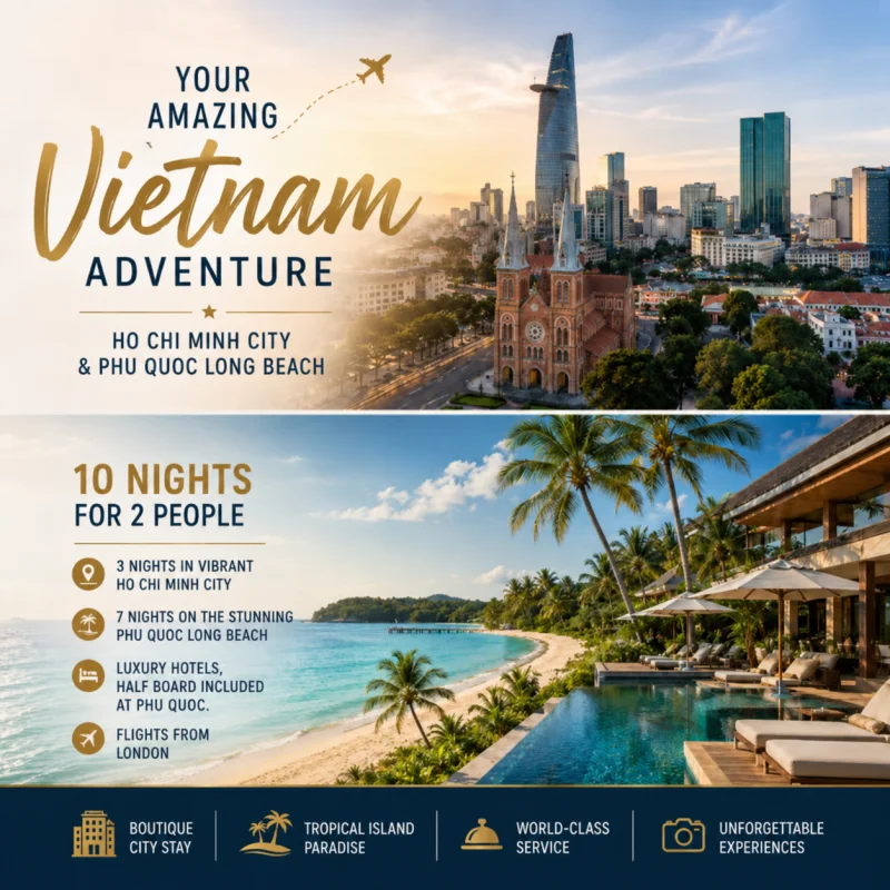 VIETNAM EXPERIENCE THE MAGIC OF SOUTH ASIA + £1000