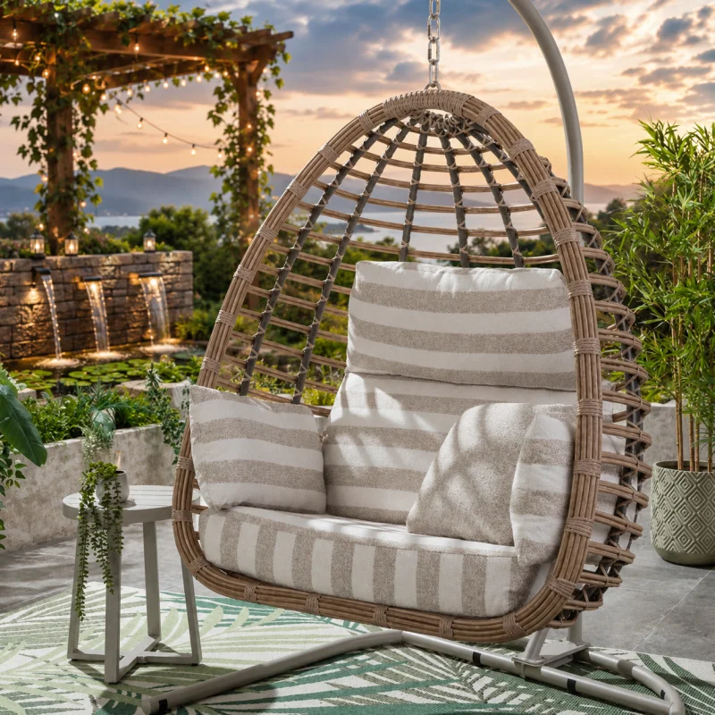 Bali Hanging Egg Chair + Cover 5 Colour Choices