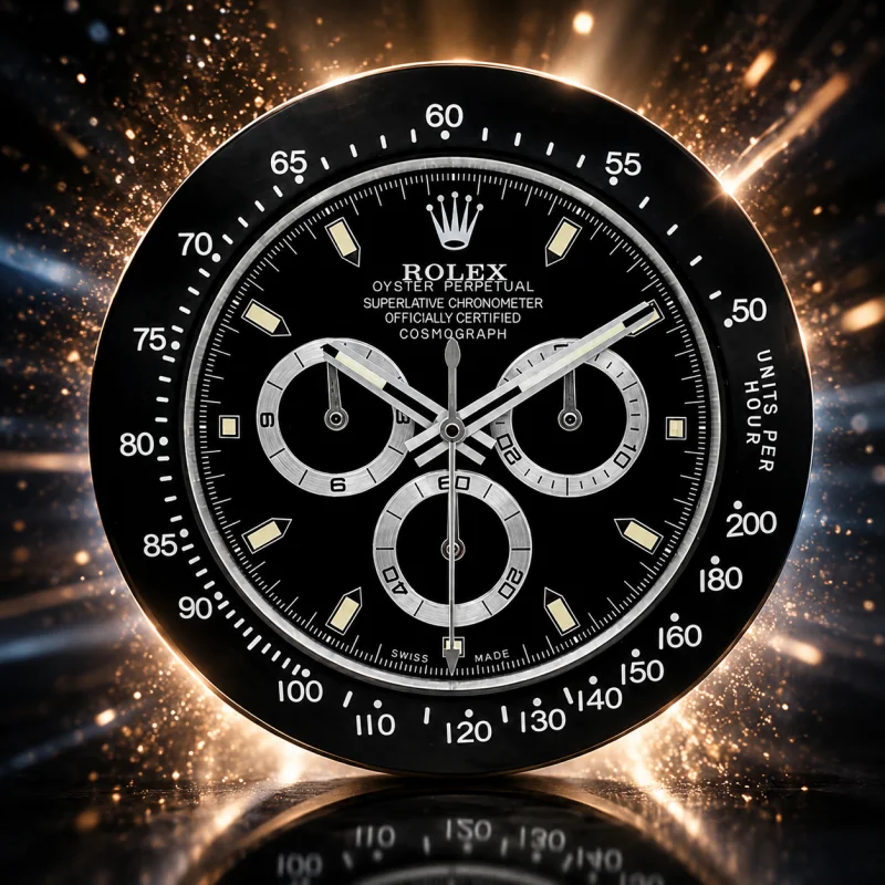 ROLEX DAYTONA BLACK | WALL CLOCK