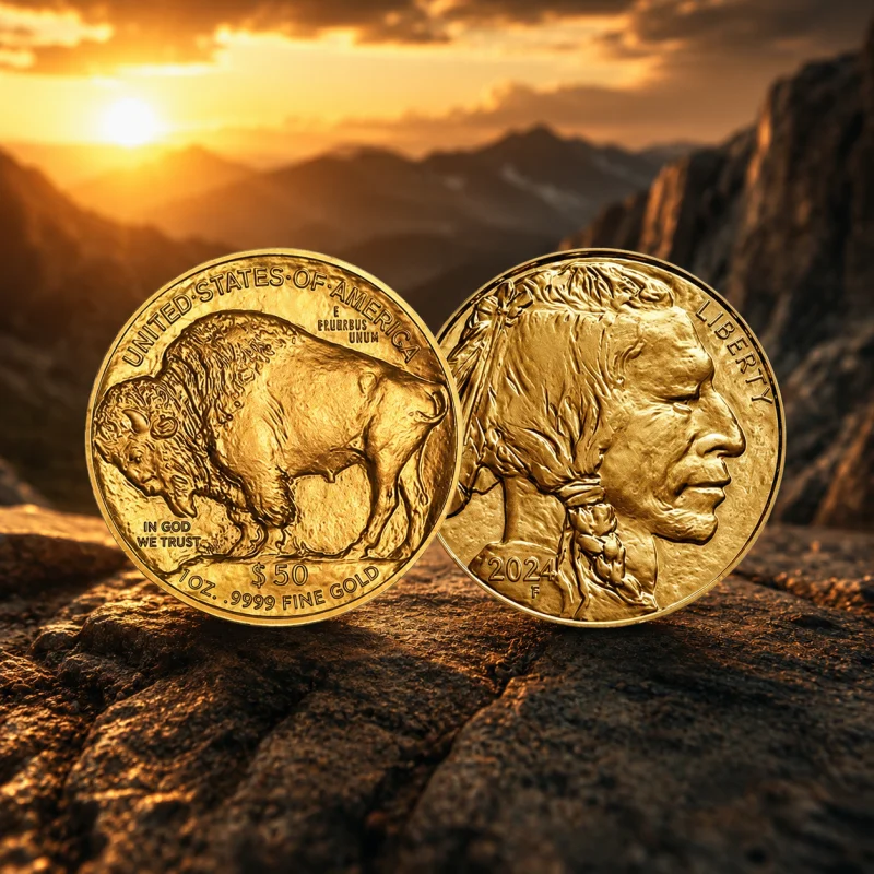 1 oz American Buffalo 999.9 fine Gold coin or £2500