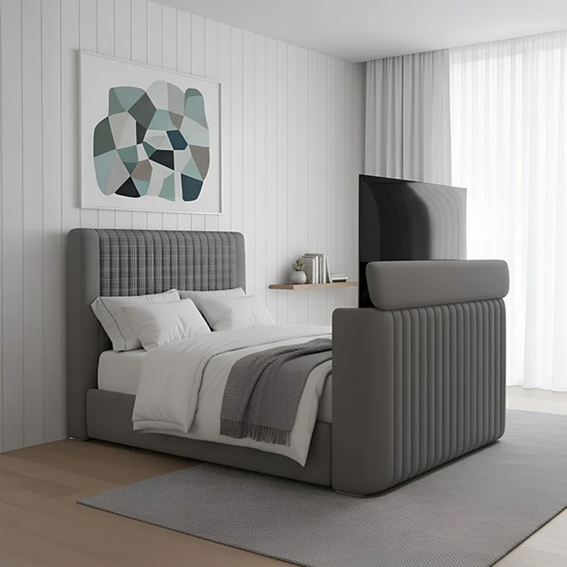 THE ULTIMATE KINGSIZE TV BED BUNDLE – FRAME, MATTRESS & TV