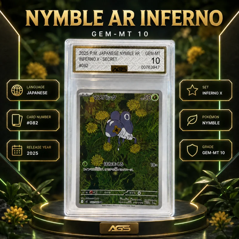 AGS 10 NYMBLE AR INFERNO X JAPANESE SHOWCASE POKEMON CARD