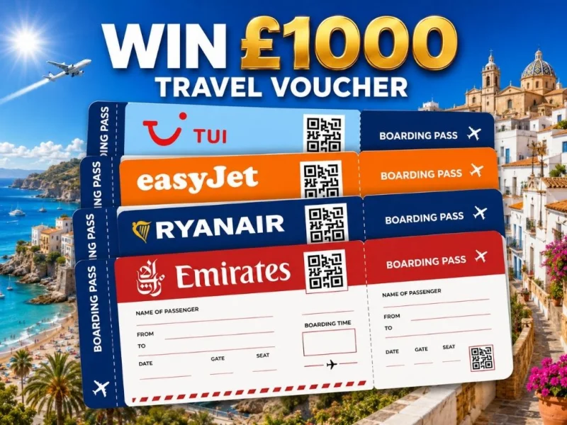 £1,000 Travel Voucher