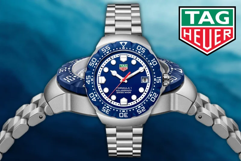 Win this TAG Heuer Formula 1 Solargraph 38mm Blue Dial Quartz Watch