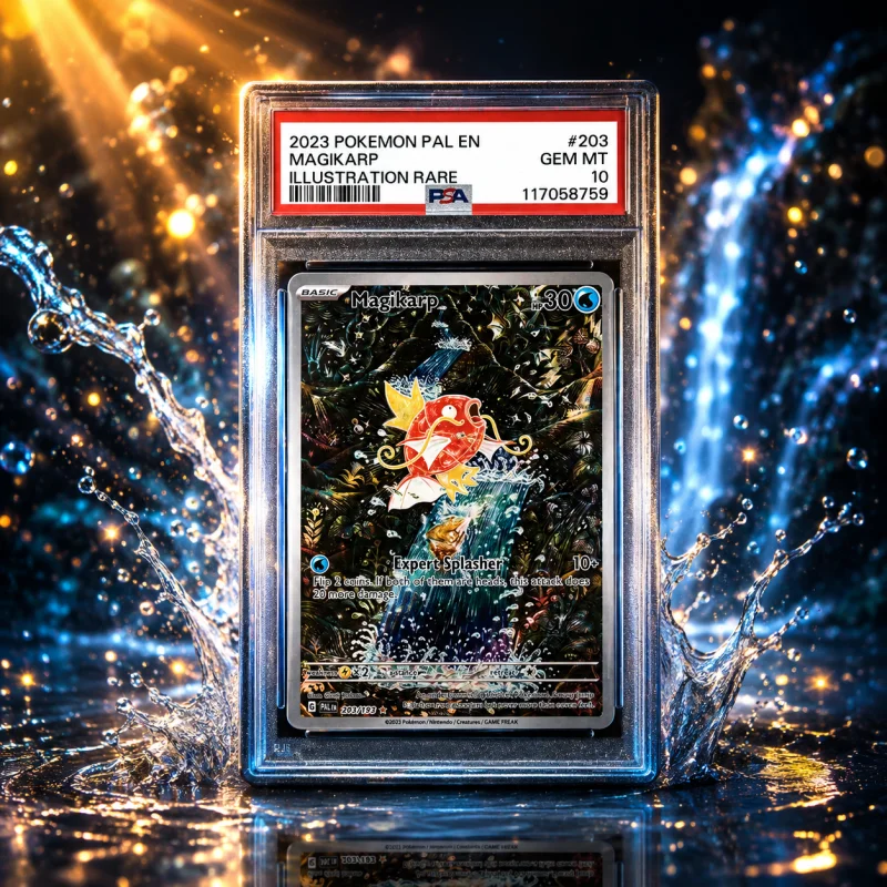 PSA GEM MT 10 2023 POKÉMON PAL EN MAGIKARP #203 ILLUSTRATION RARE OR £2000