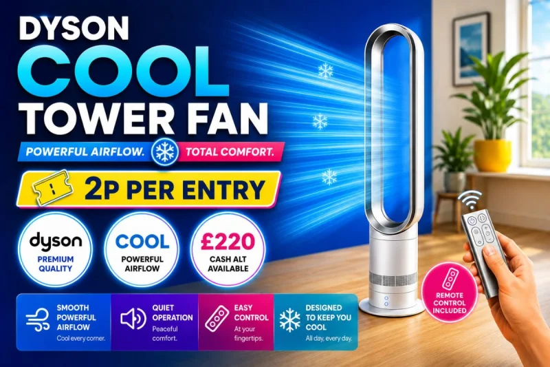 Win A Dyson Cool Tower Fan for 2p!