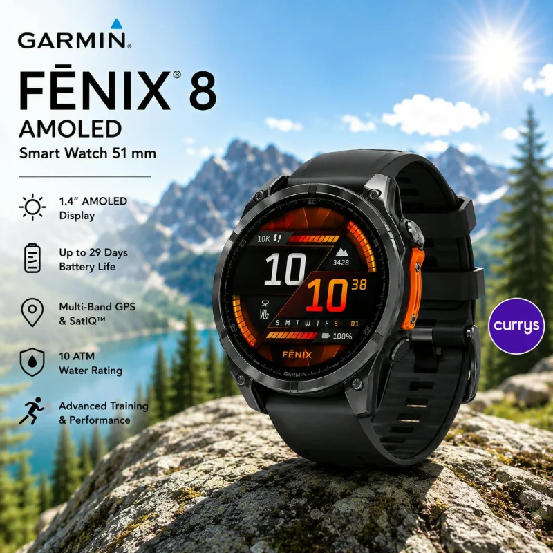 GARMIN FENIX 8 AMOLED SMART WATCH 51 MM