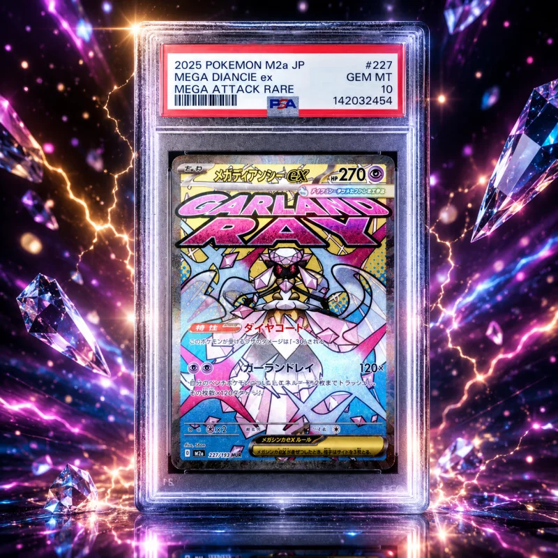PSA 10 2025 POKEMON JAPANESE M2A MEGA DIANCIE EX #227 MEGA ATTACK RARE