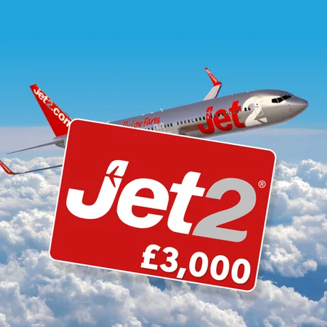 £3,000 Jet2 Holiday Voucher 22nd May 26