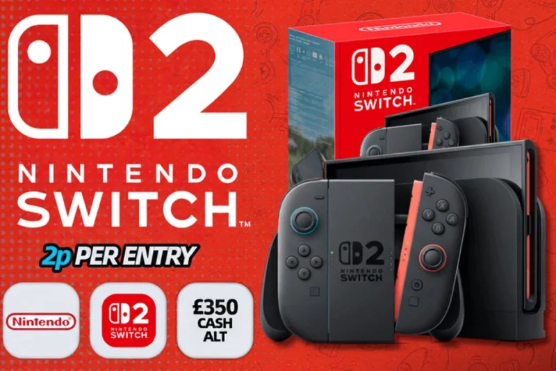 Win A Nintendo Switch 2 for just 2p!