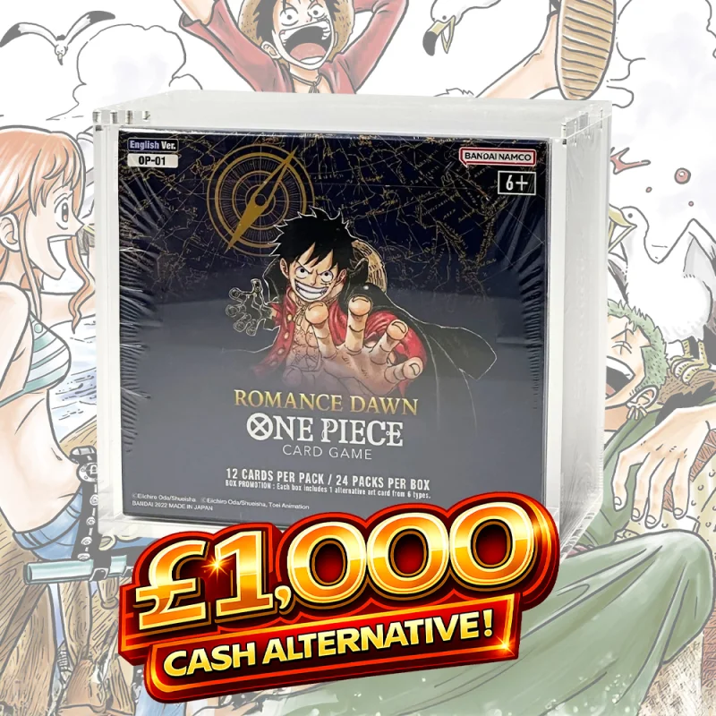 BRAND NEW SEALED ONE PIECE TCG – OP-01 ROMANCE DAWN BOOSTER BOX OR £1000