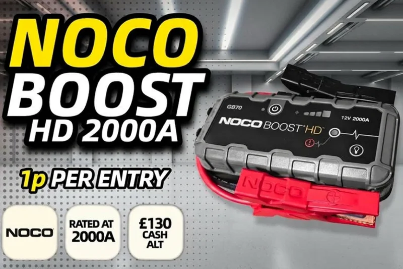 Win A Noco GB70 Boost HD 2000A Boost Pack for Just 1p!