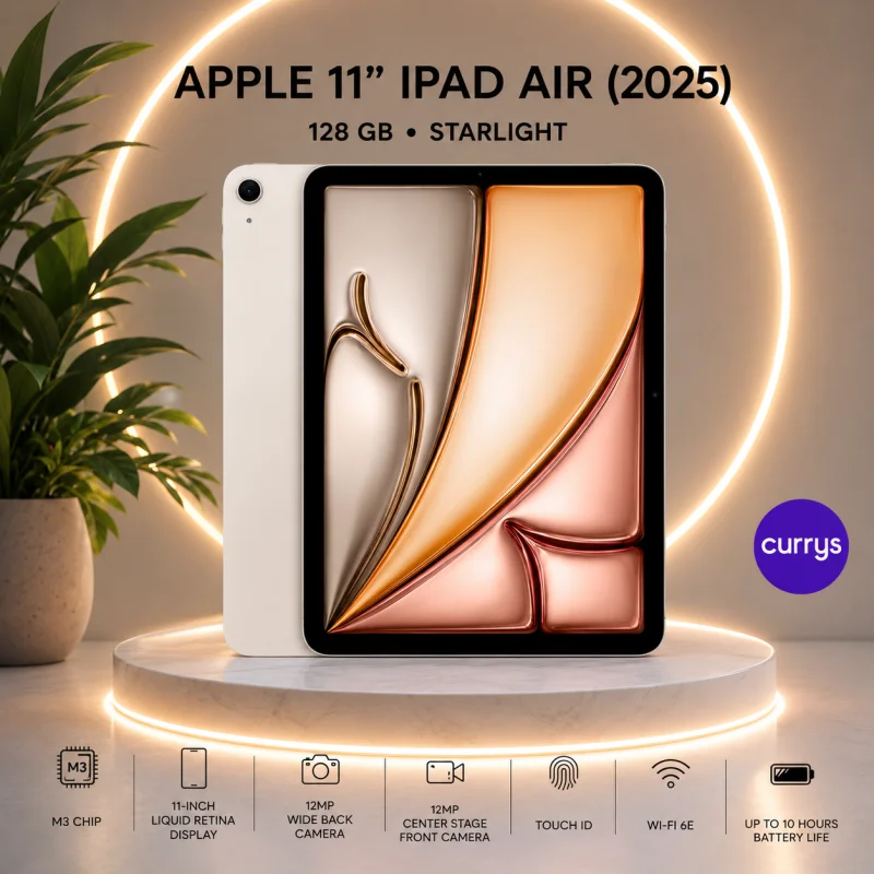 APPLE 11″ IPAD AIR (2025) 128 GB STARLIGHT