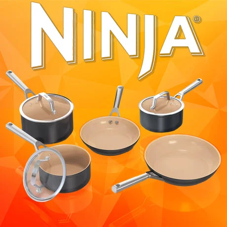 Ninja Extended Life Ceramic 5-Piece Pan Set 28th June 26