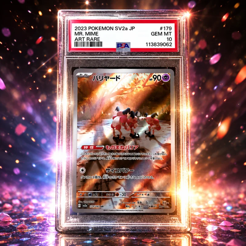 PSA 10 GEM MT 2023 POKEMON JAPANESE SV2A POKEMON 151 #179 MR. MIME ART RARE AR