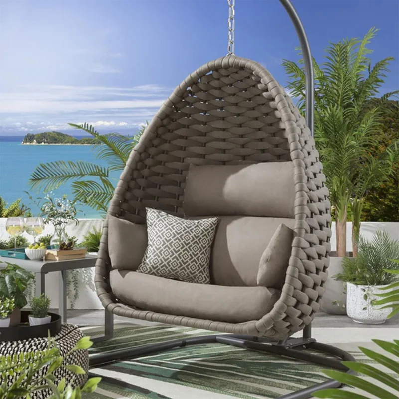 SUNDOWNER ROPE HANGING EGG CHAIR + COVER