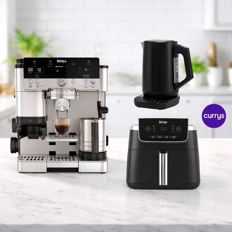 NINJA LUXE ESPRESSO MACHINE, KETTLE & AIRFRYER