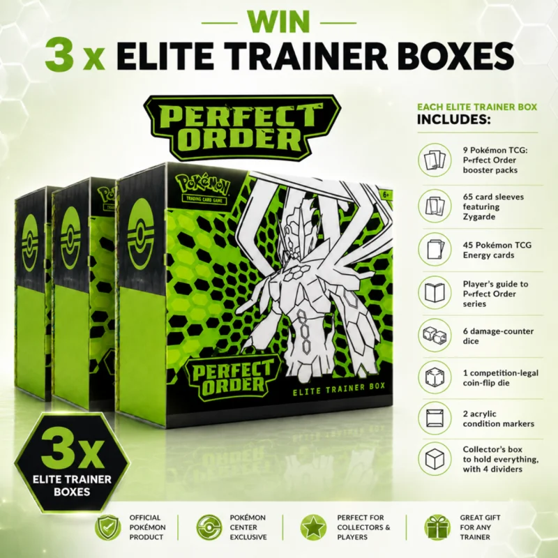 3 x BRAND NEW TCG PERFECT ORDER ETBS