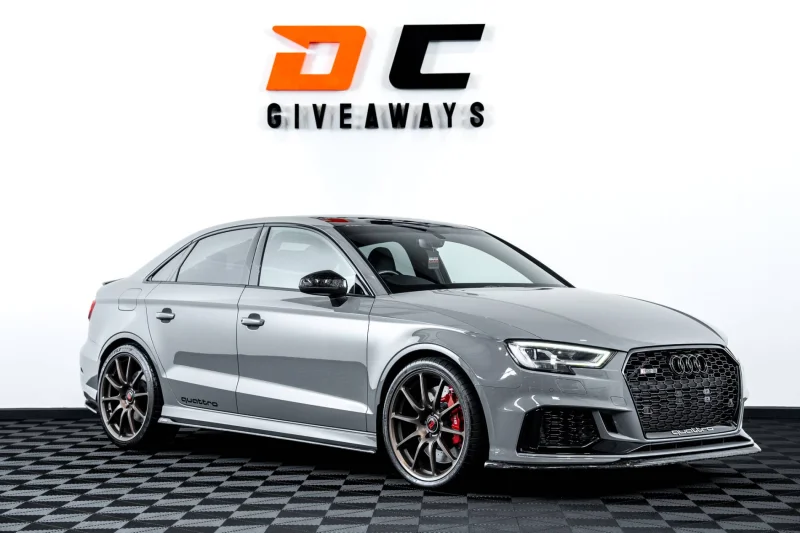 Win this Audi RS3 & £2,000 or £32,000 Tax Free