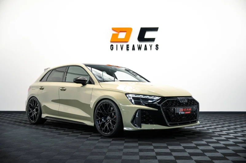 Win this Audi RS3 & £2,000 or £52,000 Tax Free