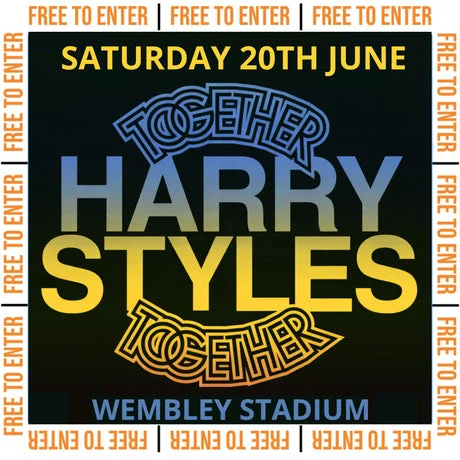 FREE TO ENTER- Harry Styles Together Together Tour - 2 Tickets Draw 12th June 26
