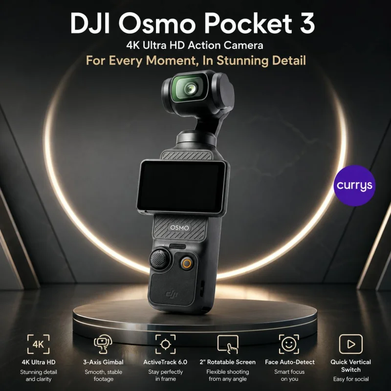 DJI OSMO POCKET 3 CREATOR COMBO 4K ULTRA HD ACTION CAMERA