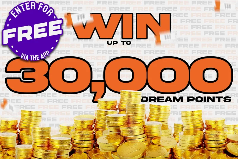 FREE: 10,000 Dream Points (Tripled Over £1 Spend on House Tickets)