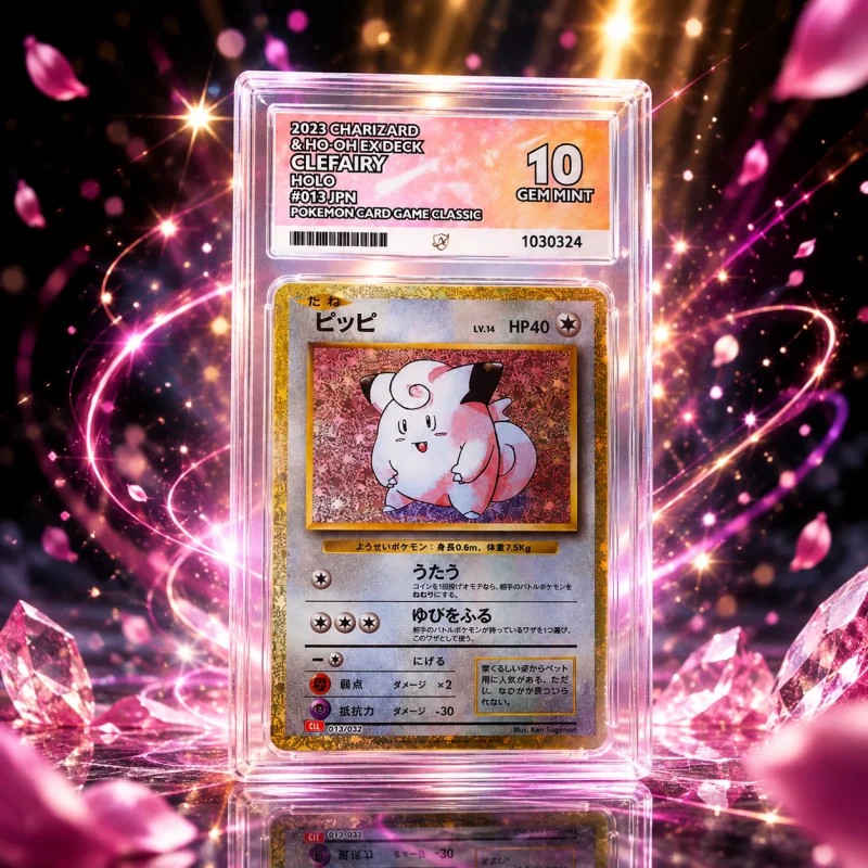 ACE GEM MT 10 2023 CHARIZARD & HO-OH EX DECK CLEFAIRY HOLO 013 JPN POKEMON CARD