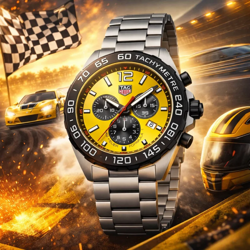 TAG HEUER FORMULA 1 43MM CHRONOGRAPH SUNRAY YELLOW