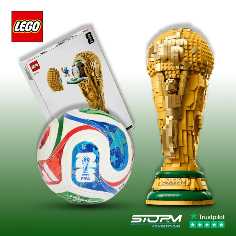 Lego FIFA World Cup Official Trophy & Offical Match Ball Bundle