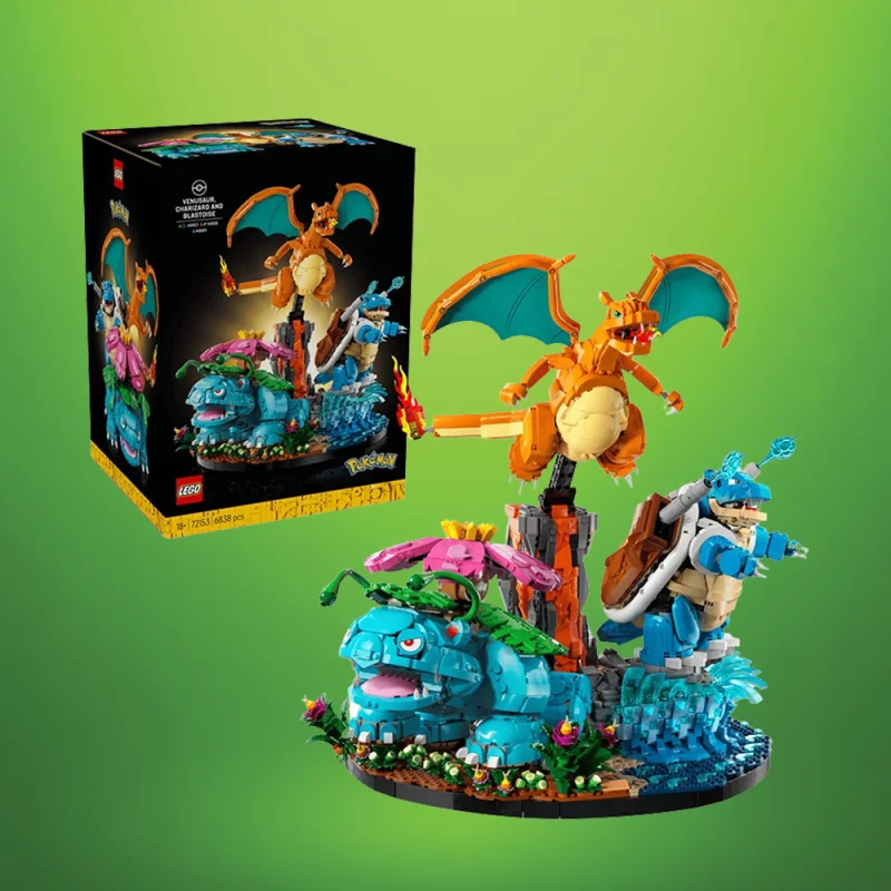 BRAND NEW POKEMON LEGO VENUSAUR, CHARIZARD AND BLASTOISE