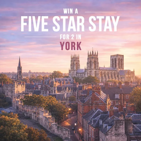 2 Night 5★ York Getaway for 2 + £1,000