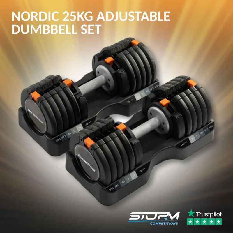 NordicTrack 25kg Adjustable Dumbbell Set
