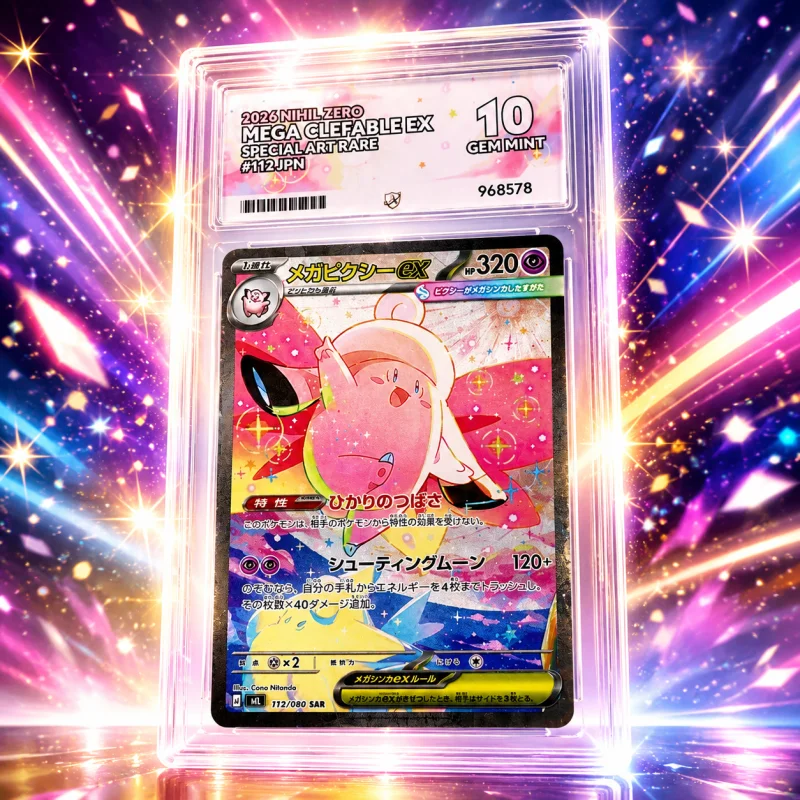 ACE 10 GEM MINT 2026 MEGA CLEFABLE EX SPECIAL ART RARE POKEMON CARD