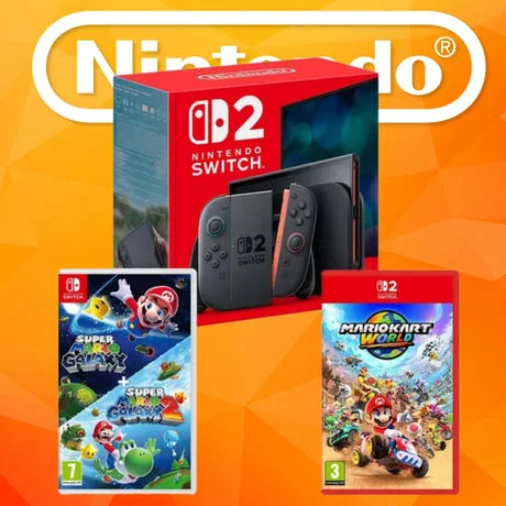 NINTENDO Switch 2, Mario Kart World & Super Mario Galaxy 1 & 2 Bundle 3rd July 26