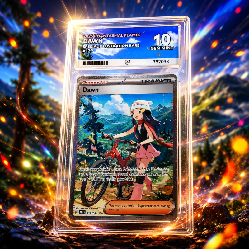 ACE 10 GEM MINT DAWN 129/094 SIR – POKEMON PHANTASMAL FLAMES 2025
