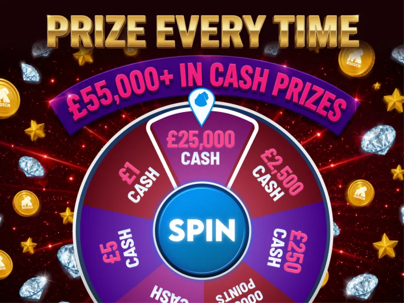 PRIZE EVERY TIME - £55,000 in Cash Prizes 