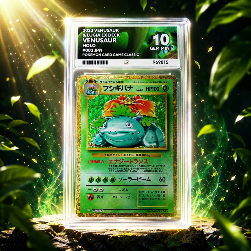 ACE 10 GEM MINT – 2023 VENUSAUR HOLO #003 JPN – POKEMON CARD