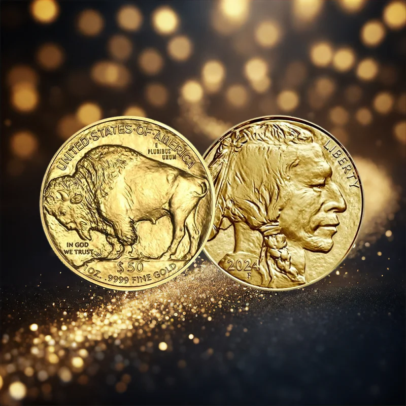 1 oz American Buffalo 999.9 fine Gold coin or £2500