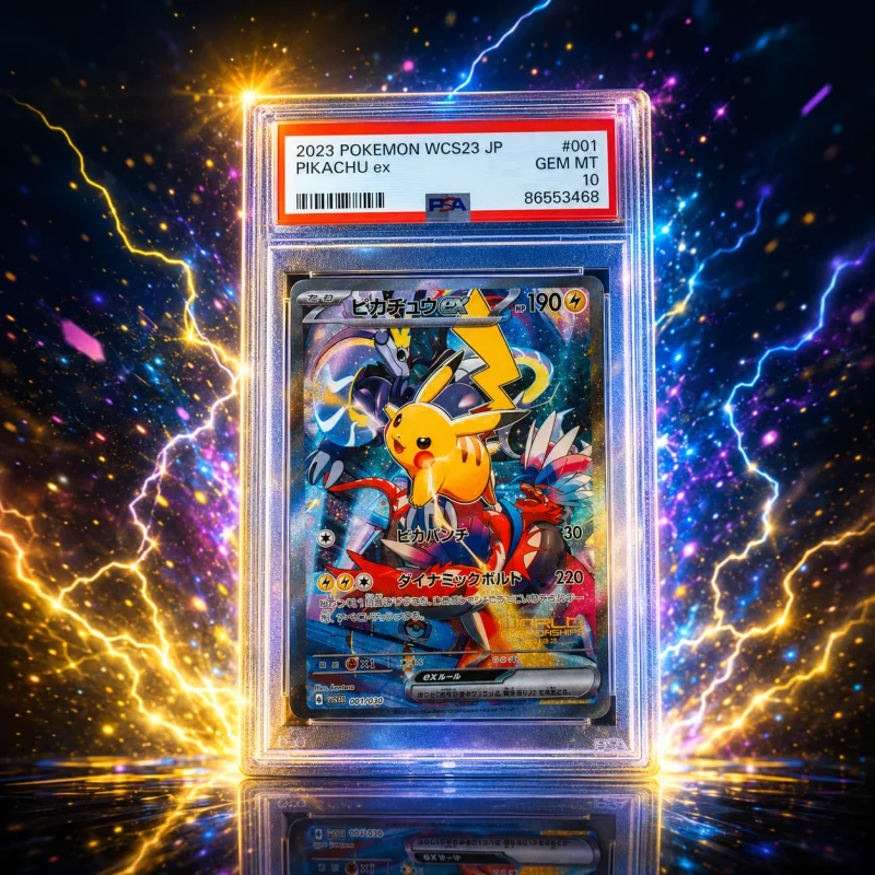 PSA GEM MINT 10 – 2023 POKEMON WCS23 JAPANESE PIKACHU ex #001