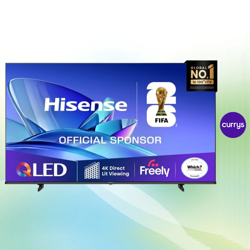 Hisense 55″ QLED 4K Ultra HD Black Smart Television