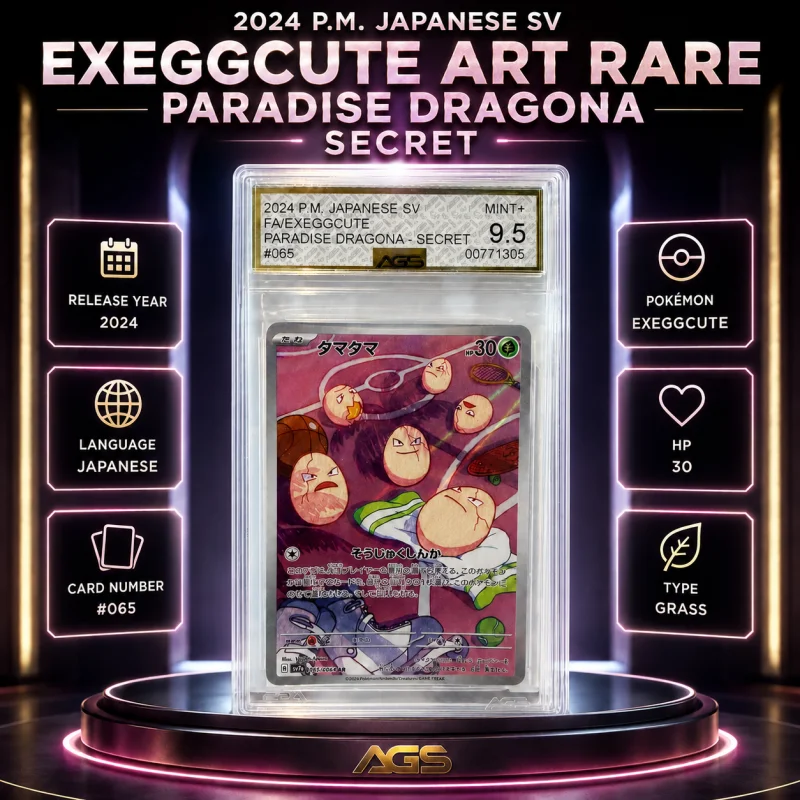 AGS 9.5 EXEGGCUTE ART RARE PARADISE DRAGONA JAPANESE EDITION POKEMON