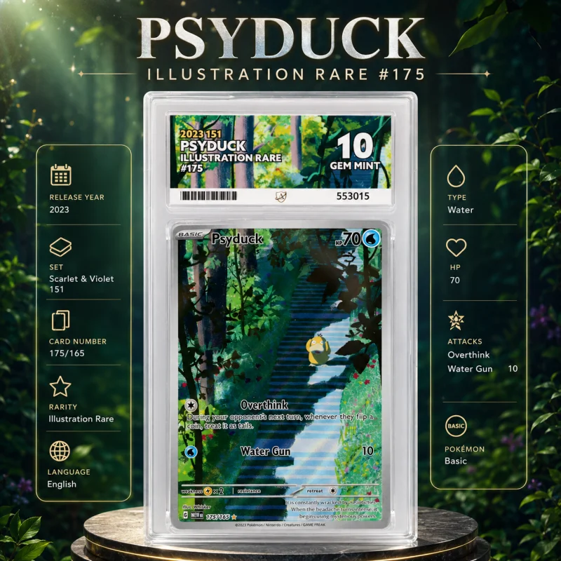 ACE 10 PSYDUCK ILLUSTRATION RARE 151 COLLECTOR SHOWCASE POKEMON