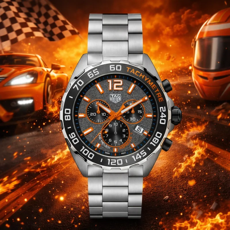 TAG Heuer F1 43mm Chrono BLACK ORANGE CERAMIC
