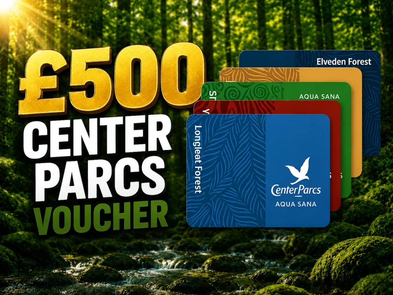 £500 Center Parcs Voucher