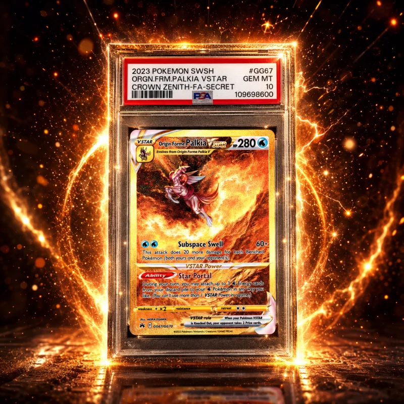 PSA 10 GEM MINT 2023 POKEMON CROWN ZENITH ORIGIN FORME PALKIA VSTAR GG67 SECRET RARE