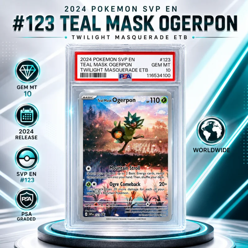 PSA 10 Teal Mask Ogerpon #123 POKEMON | Twilight Masquerade | Gem Mint